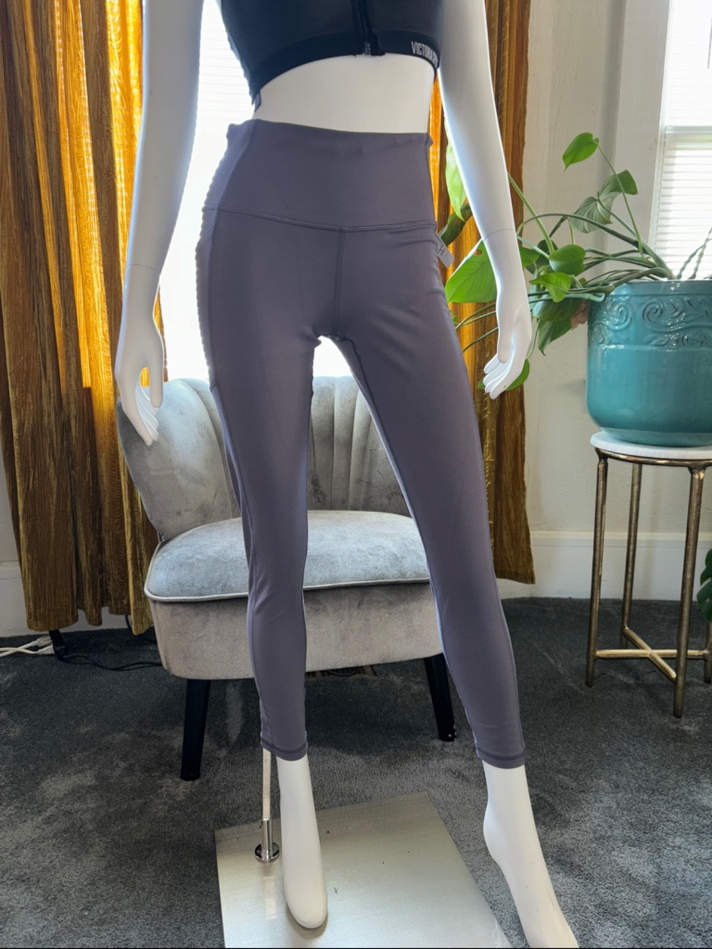 Victoria's Secret Mauve-Gray High-Waist Leggings